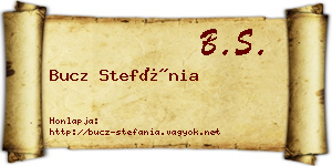 Bucz Stefánia névjegykártya